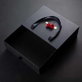 高级ins风玫瑰向日葵礼物盒暗夜包装盒送男女生款生日告白礼品盒