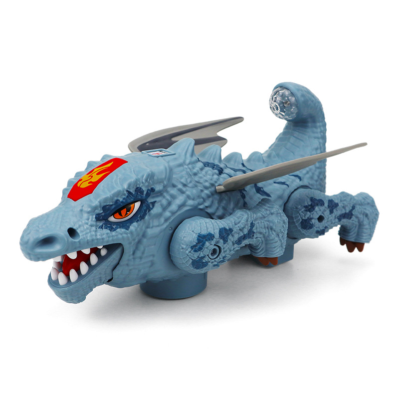 Juguetes de dragón volador cool y acrobacias eléctricas, iluminación y música, juguetes de dinosaurio rastreador universal para niños