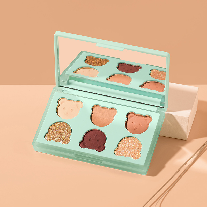 CDE小熊柔色唤醒眼影盘粉质软糯细腻服贴不飞粉抖音快手一件代发