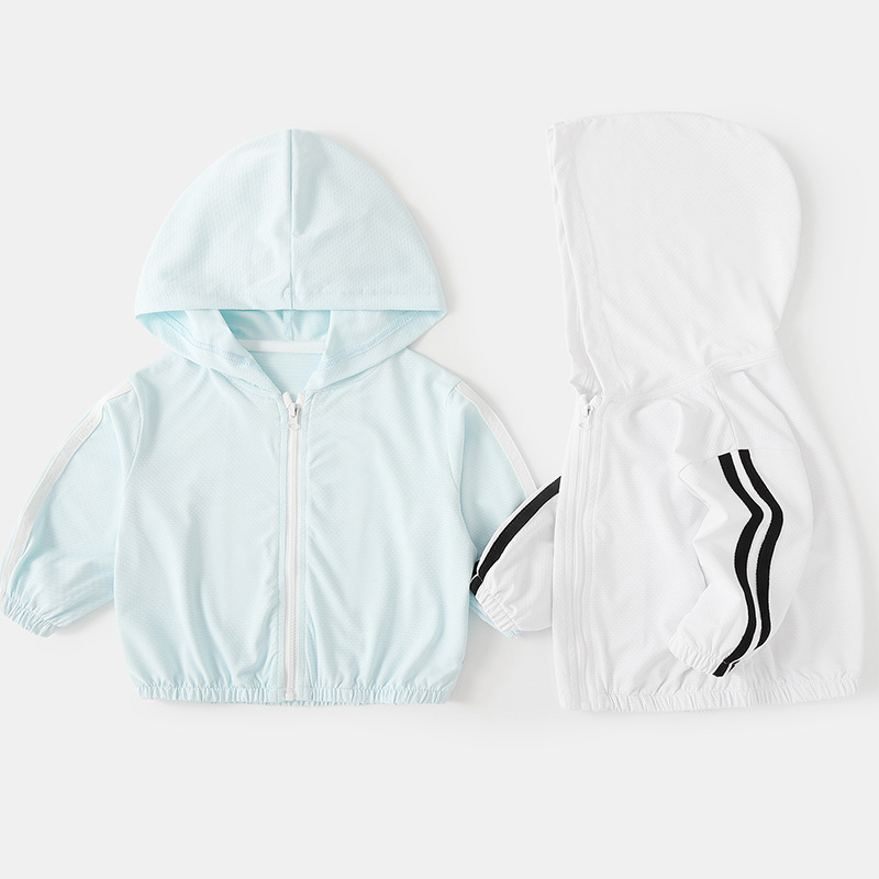 Baby sun protection clothes summer baby thin coat boys' summer wear girls' air conditioning shirt children's fashionable outdoor children's fashion 