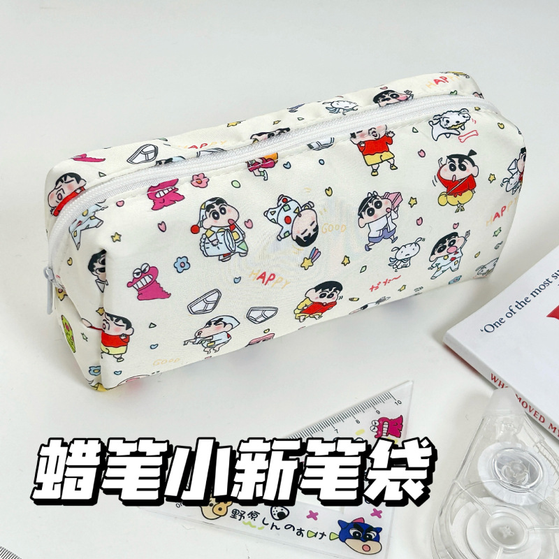 雪の子猫漫画ラウンド鉛筆バッグインかわいい大容量高価値文具学生イン収納メイクアップ卸売|undefined