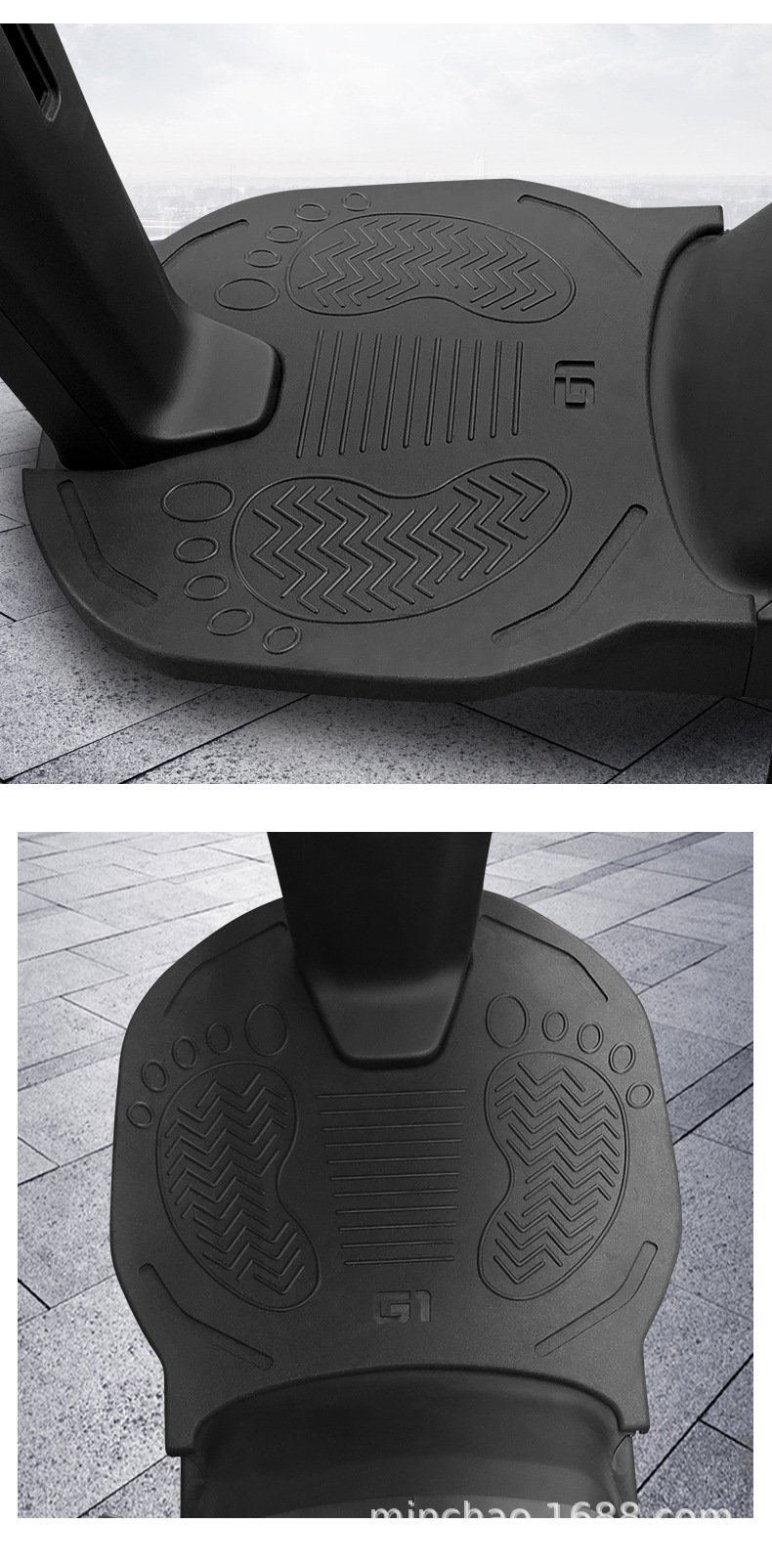 Electric Vehicle Rubber Foot Pads Are Suitable for Mavericks G1/G2 Battery Vehicle Pedal Foot Pads, Non-Slip Waterproof Mats and Wear-Resistant