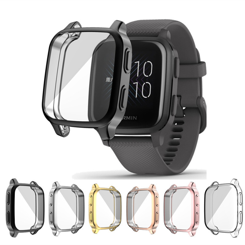 Suitable for Garmin Venu Sq Electroplated Tpu All-Inclusive Watch Case Garmin Venu Sq Screen-Covered Watch Protective Case