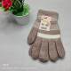 Thickened winter gloves men's warm gloves fleece-lined knitted wool gloves outdoor riding offset printing source in stock