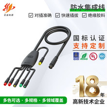 电源1T2-5防水集成线 显示器屏面板端子线束 绝缘胶料防水集成线