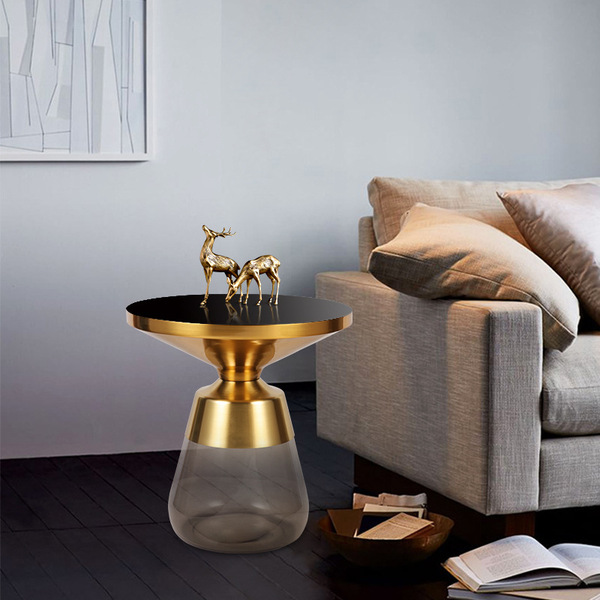 Nordic modern light luxury coffee table simple style color glass…