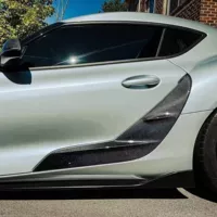 Для Toyota SUPRA из углеродного волокна дверной облицовки A90 A91 углеродное волокно пороговая полоса TRD дверной облицовки