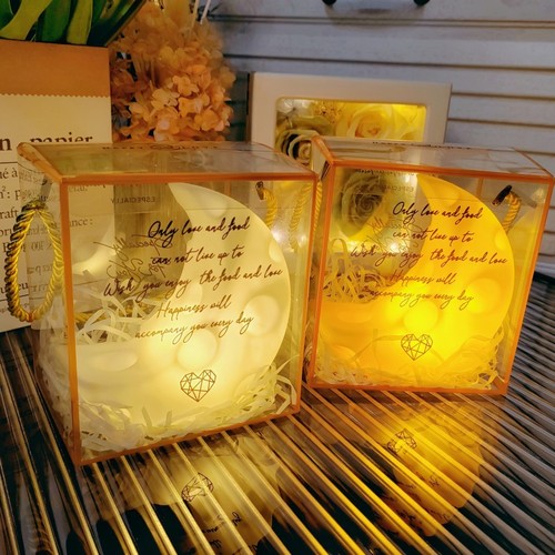 Cute rabbit night light led creative bedroom small table lamp children's luminous toys night market street stall wholesale gifts