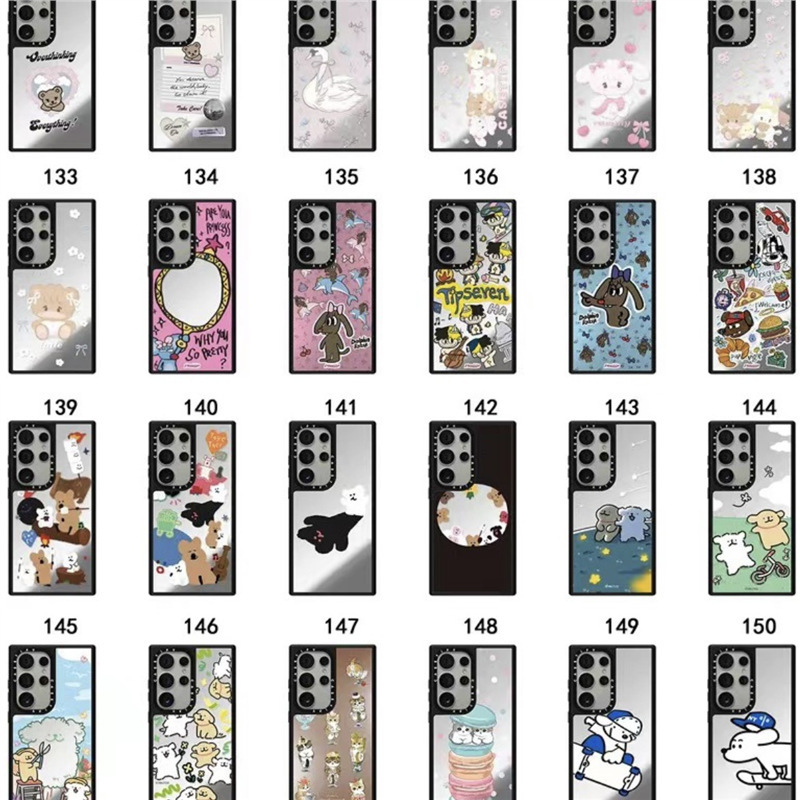 【Trendy Brand】Magnetic Mirror Case Compatible with S25U Phone Case S24/S23U Full Protection Anti-Drop Cover