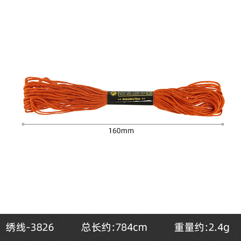 Hilo de punto de cruz de 42 colores, hilo de bordado de poliéster y algodón, bordado puntual, bordado de punto, bordado de punto de cruz