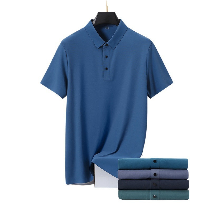 M - 8XL tamaño 15 colores fábrica de importación de pegamento de hielo de alta calidad polo camiseta sin marcas camiseta hombre solapa POL