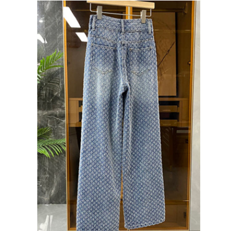 Damkläder stora ersatta med en känsla av temperament tunga jeans med vida ben_voghion.com