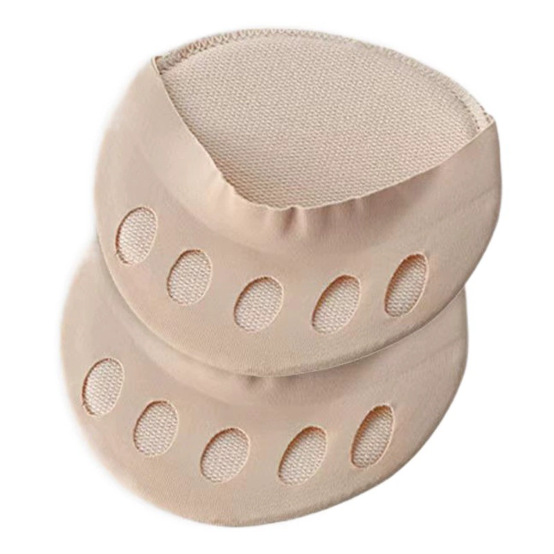 Подушечки для передней части стопы, носки с разделенными пальцами, дышащие, впитывающие пот, без боли, утолщенные, нескользящие, противоизносные, подушечки для ног половинного размера, женские туфли на высоком каблуке, носки до половины ладони.