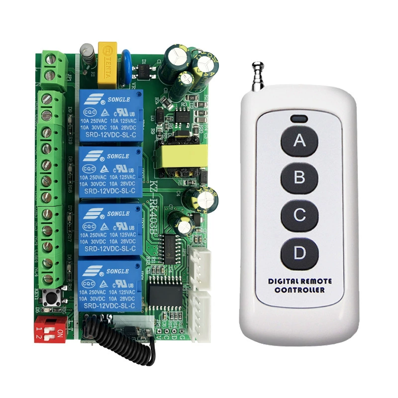 Switch key, engine, relay, lights, 220v, remote control