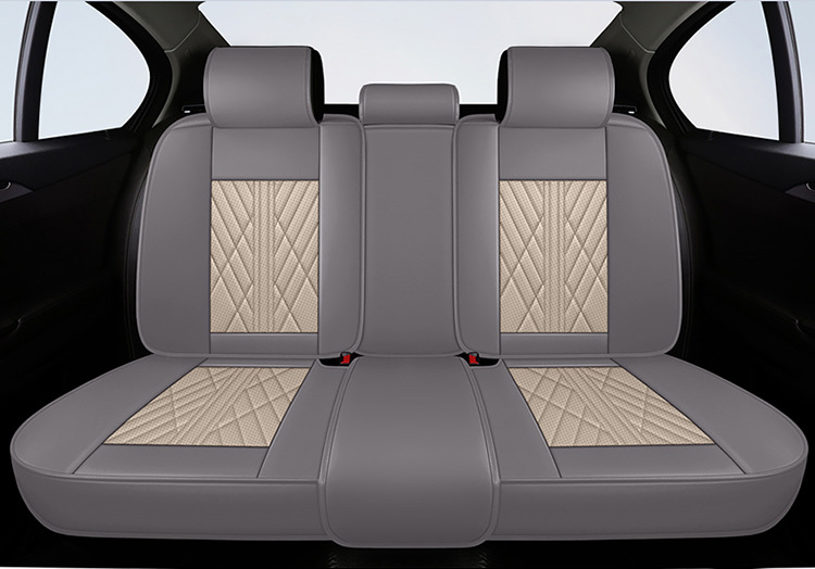 Car Cushion Four Seasons Universal Full Surrounding Special Seat Cover Autumn Breathable Perforated Leather Cartoon Goddess Car Cushion Cover