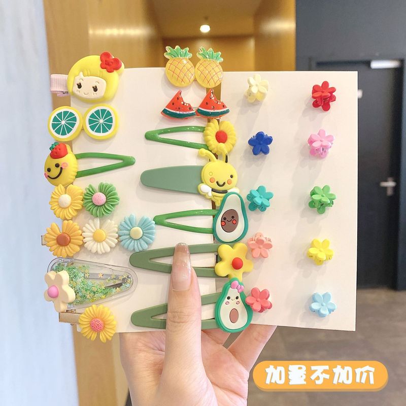 夏季儿童毛绒发卡侧边夹小香风头饰女童不伤发高级感可爱发夹|undefined