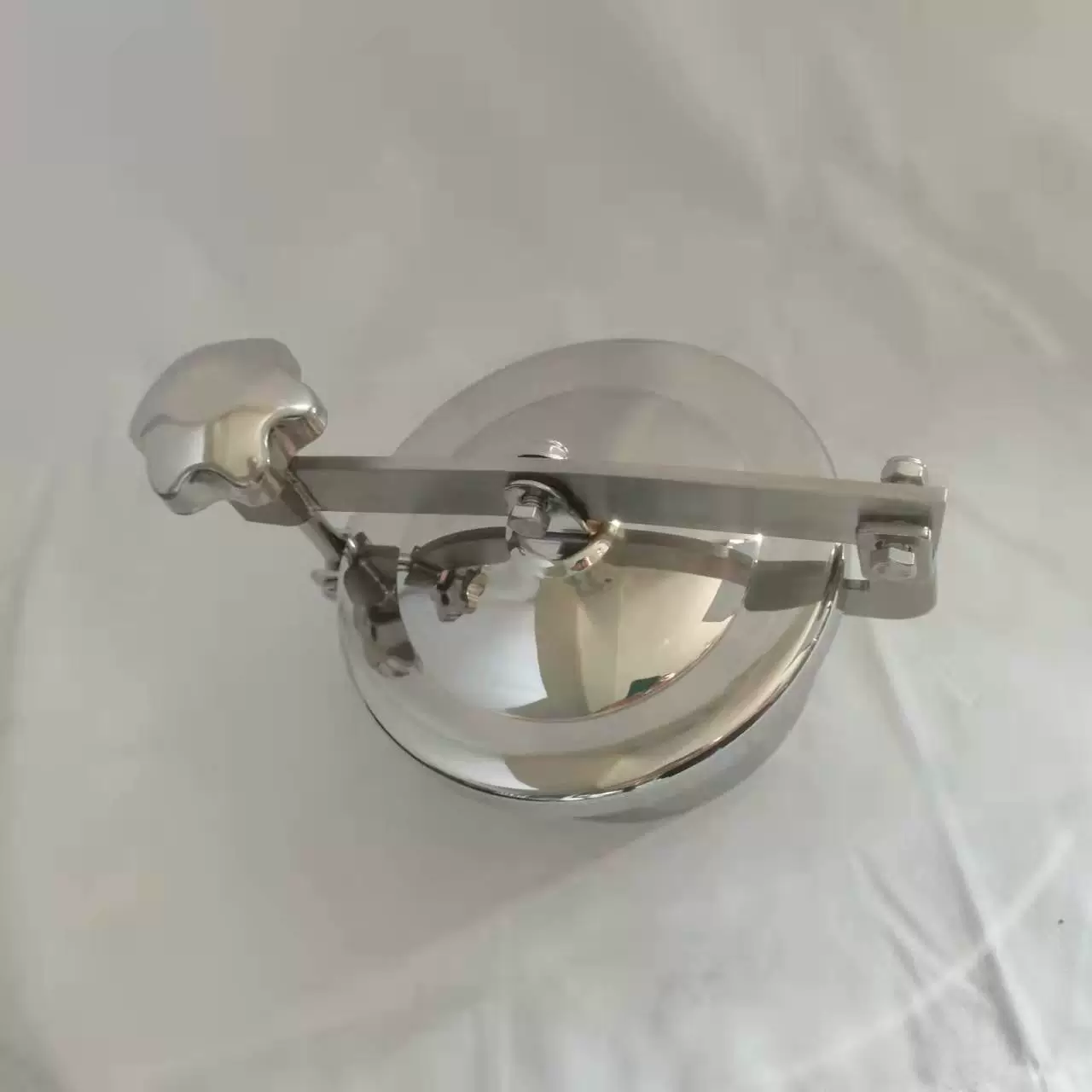 Крышка люка из нержавеющей стали 304, санитарный люк атмосферного давления, быстрораскрывающийся резервуар для вина, круглый фланец, маховик из нержавеющей стали