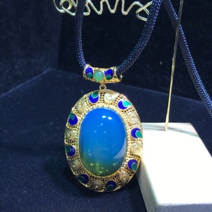 Mexican Lamper S925 Silver Pendant Hollow Enamel Silver Heavy Silver to Create National Style Good recommend