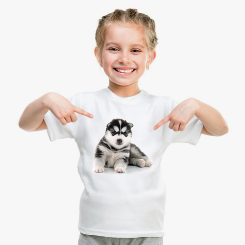 Wish Cat Print Loose Casual Women's T-Shirt