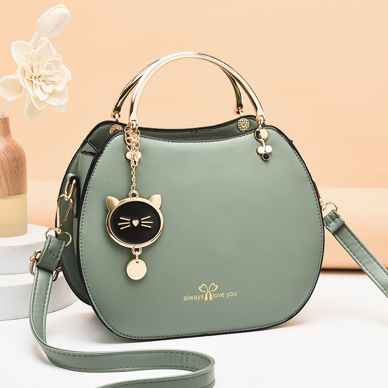 [Drop Shipping Women’S Bag] Korean Style Fashionable Girly Style Shell Bag, Stylish Cat Crossbody Bag, Women’S Shoulder Handbag