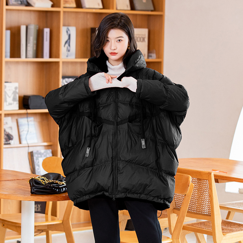 Large Size Down Jacket for Chubby Girls Loose Winter Red Mid-Length Age-Reducing Thickened Warm Hooded White Duck Down Jacket Large Size Down Jacket for Chubby Girls Loose Winter Red Mid-Length Age-Reducing Thickened Warm Hooded White Duck Down Jacket
