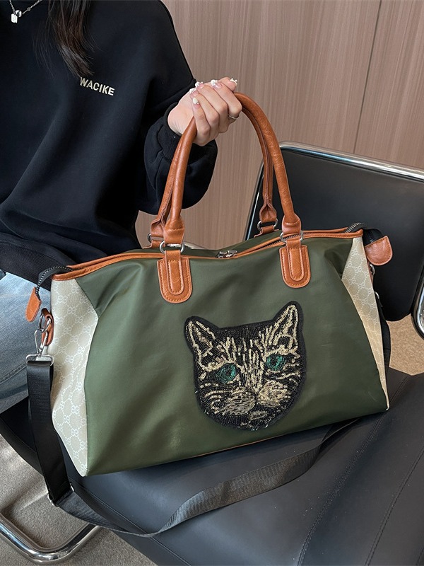 Bolsa de viaje de gran capacidad bolsa de hombro de viaje corto bolsa de mano bolsa de viaje de estilo militar bolsa de ejercicio portátil