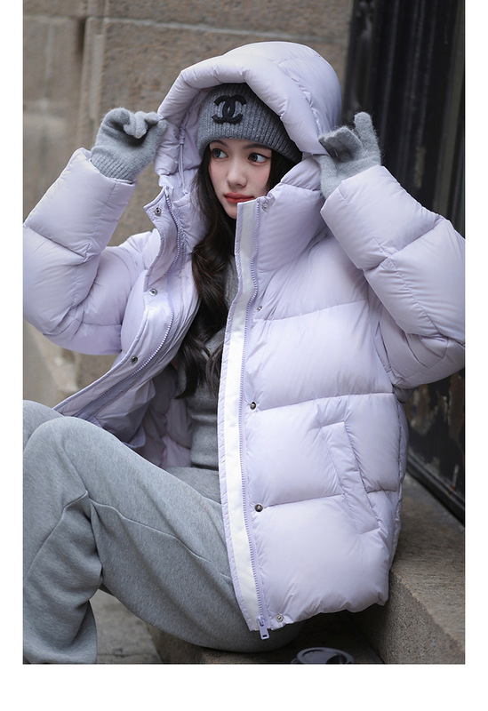 雪山系列黑色羽绒服女90国标白鸭绒新款加厚长款时尚冬季潮牌外套|undefined