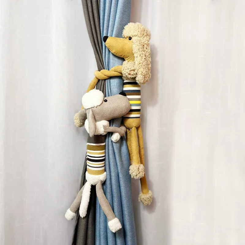 Мультяшные кукольные шторы с пряжками для детской комнаты, креативные простые и милые подарки на день рождения и Новый год, бесплатная доставка