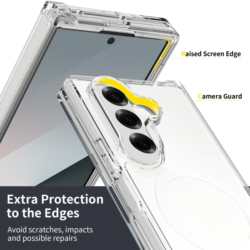亚马逊GalaxyzFLIP7适用三星ZFOLD7连体抗黄透明s25u强磁吸手机壳|undefined