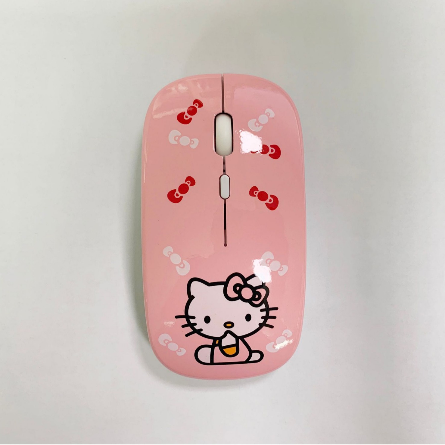 Linda chica de impresión ratón ultrafino mini ratón inalámbrico de dibujos animados Doraemon gato hellokitty Doraemon