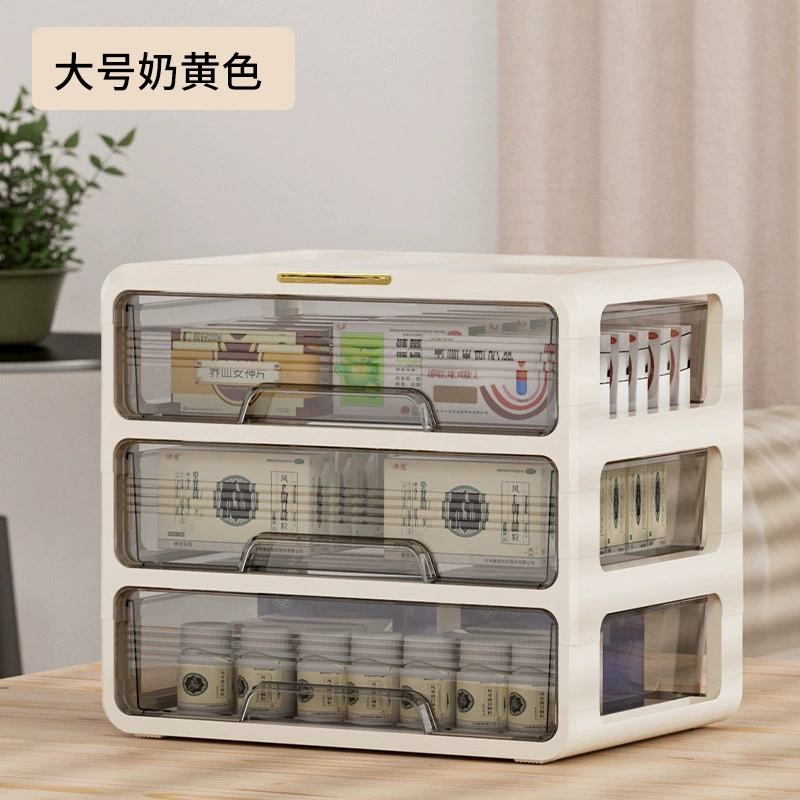 Multi-layer Medicine Box Pharmacular, Desktop Drawer Organizer, 1–4 Layers, Household