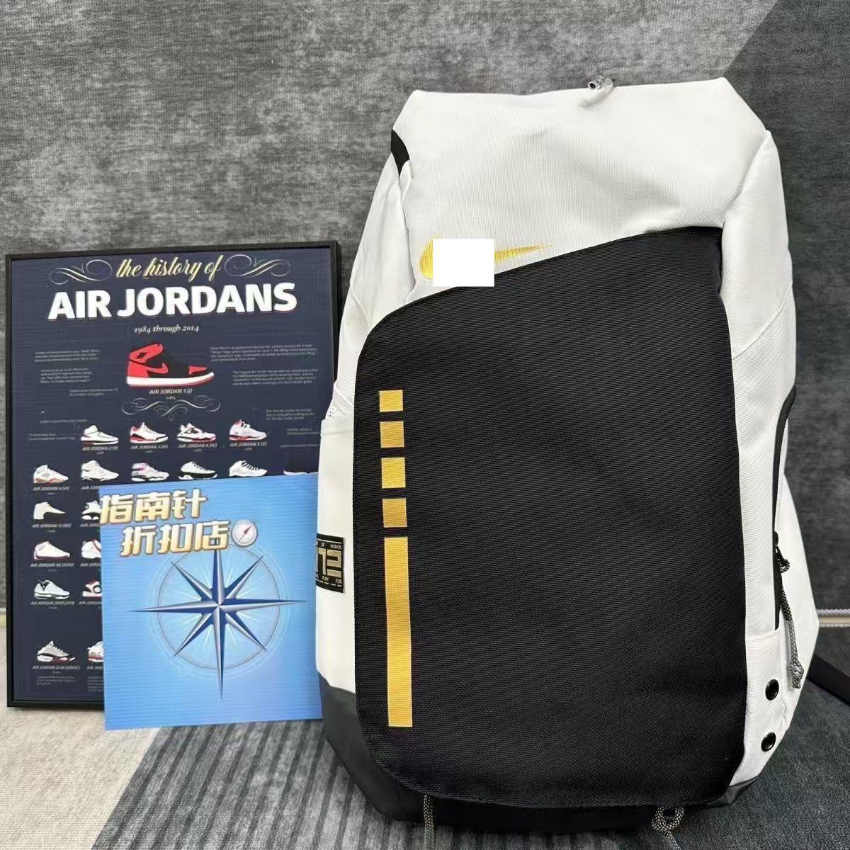 Leisure Sports Fitness Nk Basketball Air Cushion Backpack Student Computer Bag Large Capacity Outing Storage Travel Bag
