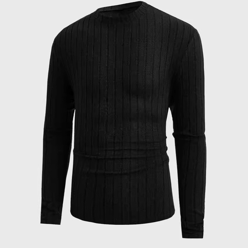 2024 European and American Cross-Border Casual Fashion Trend Solid Color Round Neck Long-Sleeved T-Shirt Light Gray Black Red Orange None 2024 European and American Cross-Border Casual Fashion Trend Solid Color Round Neck Long-Sleeved T-Shirt Light Gray Black Red Orange None