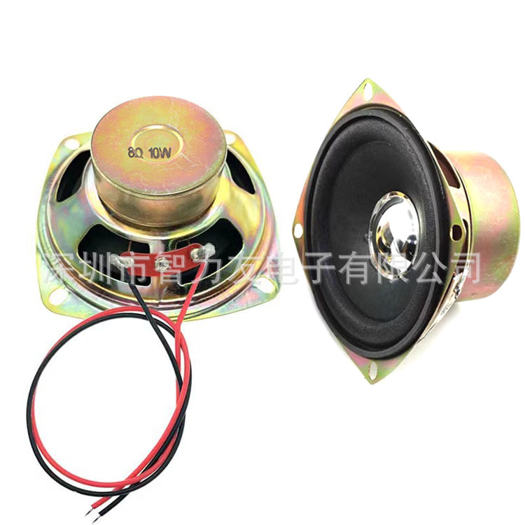 全频带线喇叭扬声器3寸77mm双内磁16芯8R 10W小喇叭10瓦8欧7.7cm