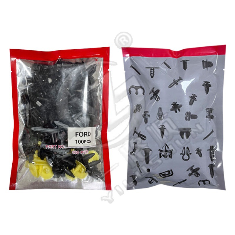 Adecuado para Ford interior del coche techo tronco clip parachoques medio malla a través clavo expansión hebilla de nylon