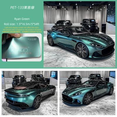 Pet Material Color Changing Film Super | Auto Color Change Film - super-bright-metallic-lane-green-15217m