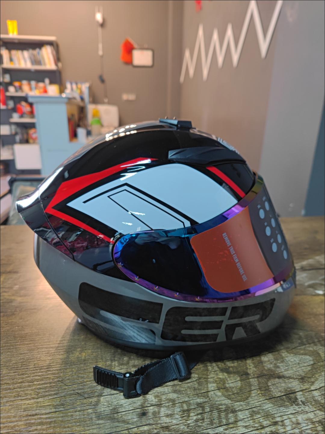 Universal 3C Certified Motorcycle Helmet Universal for Men and Women (Auto Parts and Accessories) - s-nine-tailed-fox-color-lens