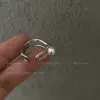 Double layer pearl ring open style
