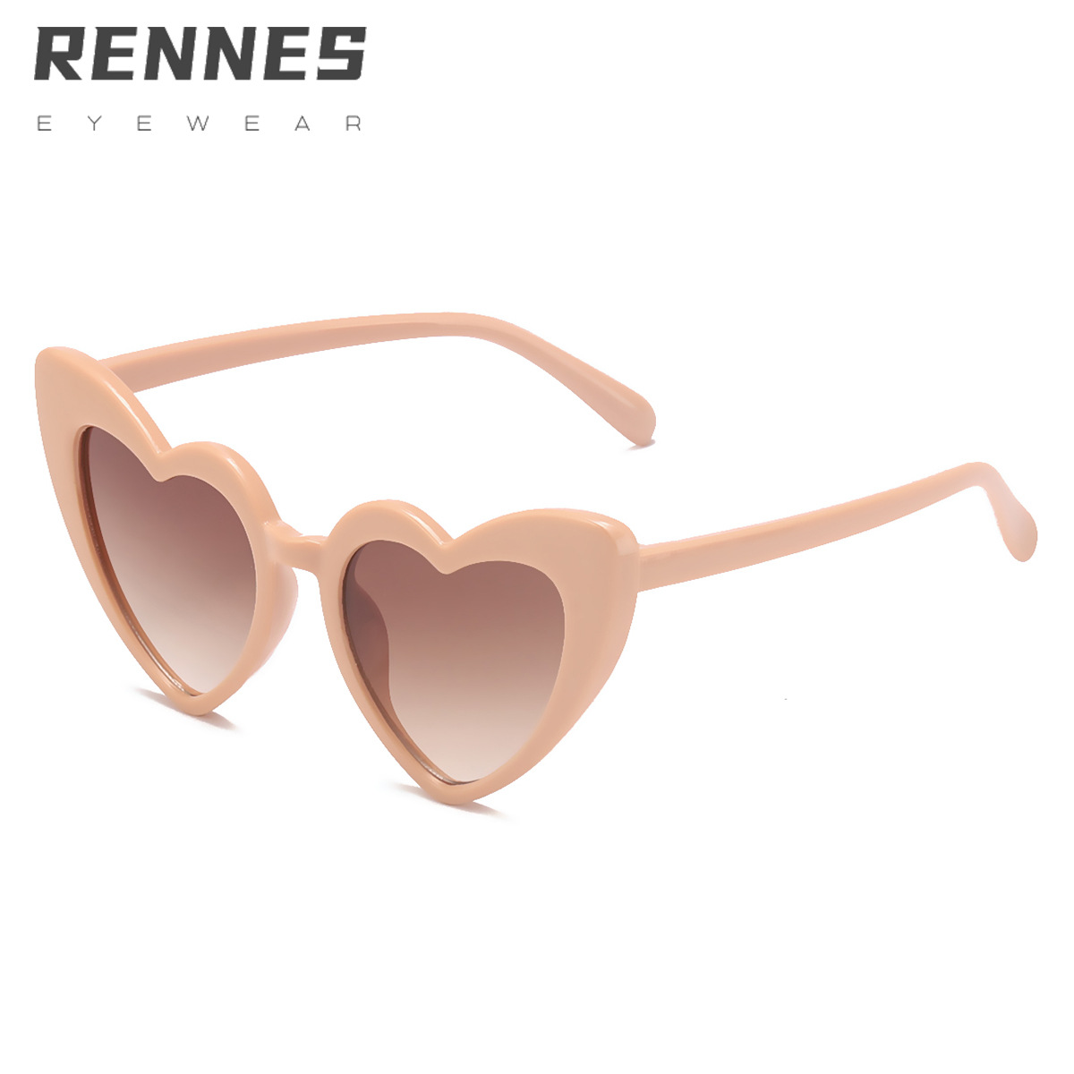 6181 dibujos animados irregular niños y niñas melocotón corazón gafas de sol de moda europea y americana nueva en forma de corazón