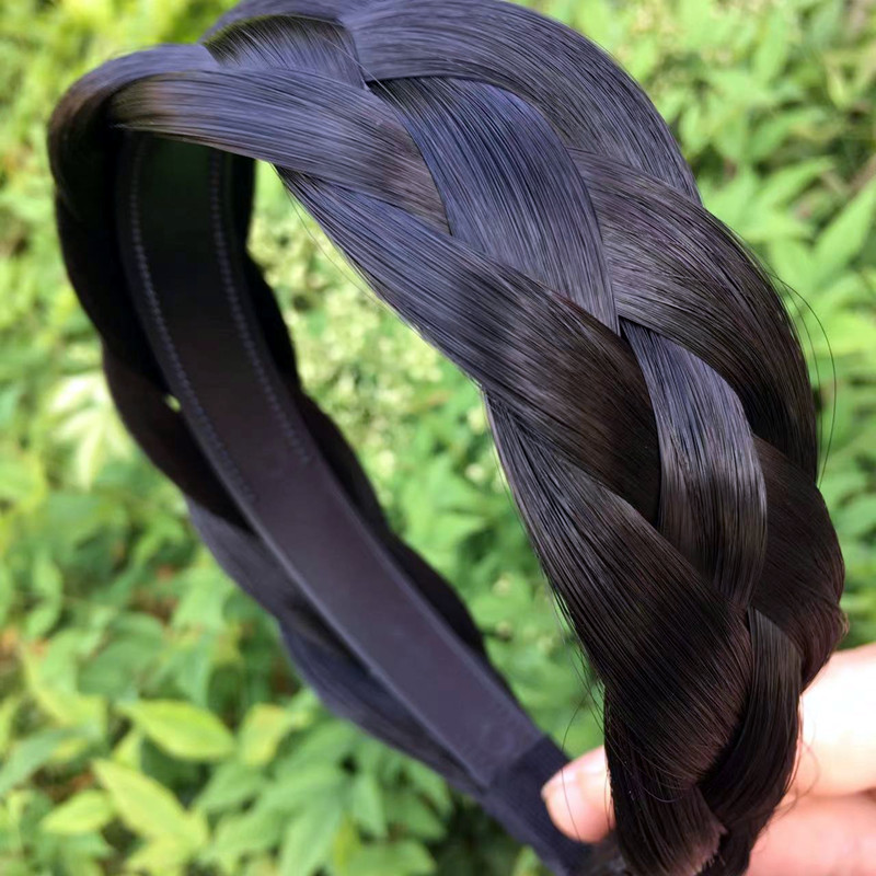 C24加寬假髮發箍自然黑
