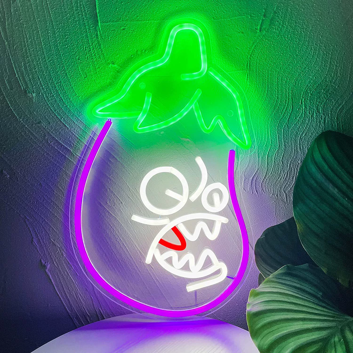 Настенный светильник LED, креативный неоновый ночник для спальни, разные формы, 5В USB или 12В адаптер
