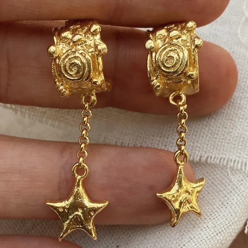 European and American Cross-Border E-Commerce New Products Hot-Selling Women's Earrings Aliexpress Popular Retro Fashion Creative Women's Earrings