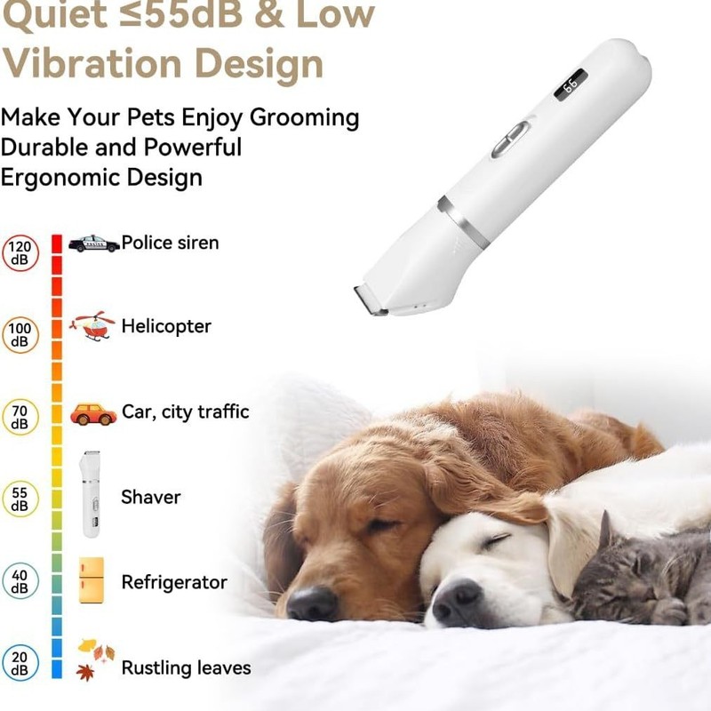 新品四合一ペット電気カット理毛器電動爪磨き器クロスボーダー犬猫ペット足剃り器|undefined