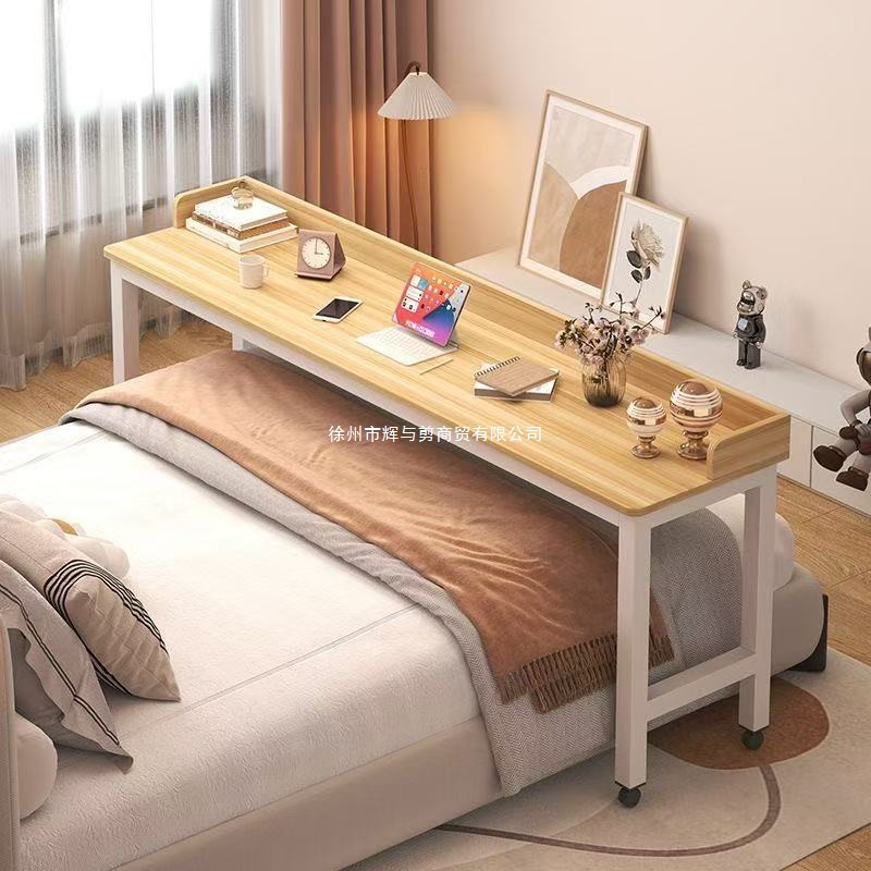 Mesa de cama transversal, escritorio móvil, escritorio de computadora, escritorio de escritorio en la cama del dormitorio, escritorio de escrit