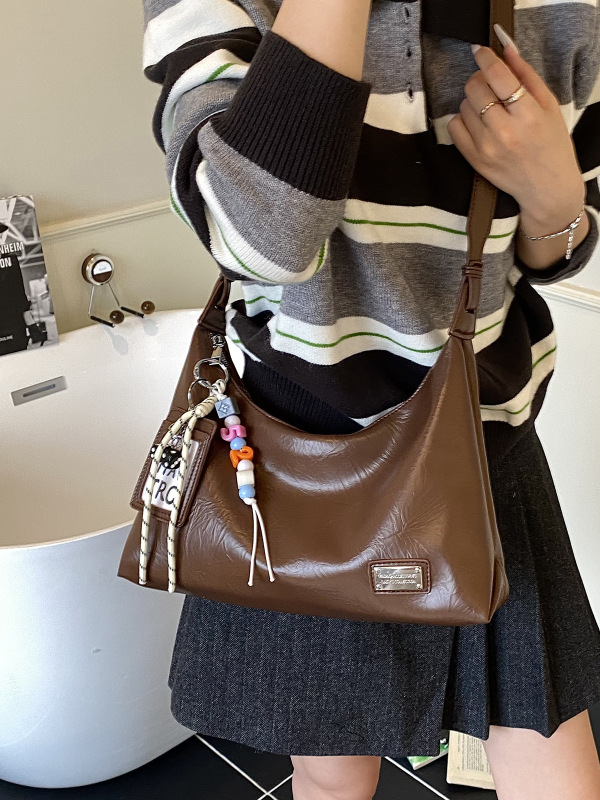 秋季复古小包包女2025新款高级感百搭斜挎包休闲单肩腋下包托特包|undefined