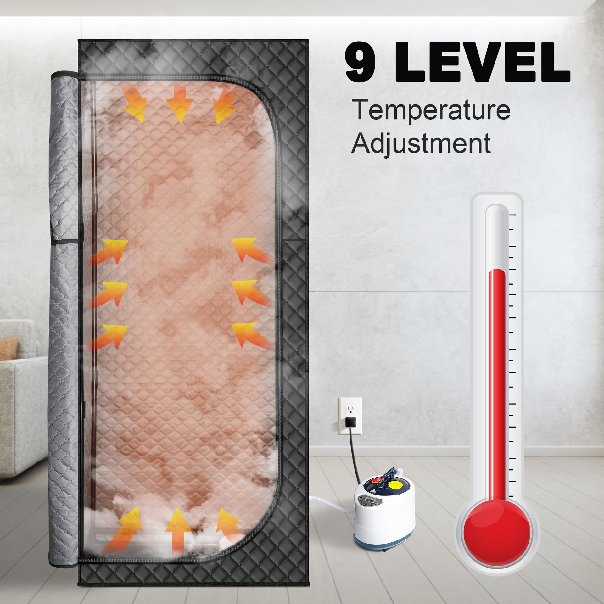 Amazon North America Hot Sweater Steambox transfronterizo hogar todo el cuerpo sauna plegable portátil Sweater Steambox