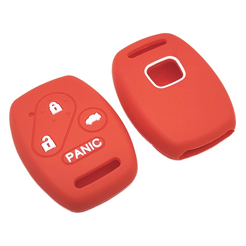 Подходит для Honda прямая пластина 4 ключа силиконовый чехол для автомобильного ключа 7/8 поколения Accord Fit CRV Civic чехол для автомобильного ключа