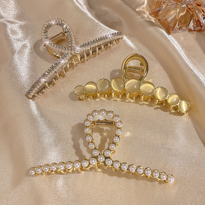 Fém fogócsat női fej hátulján lévő cápacsat nagy elegáns, csúcskategóriás, Sense internetes hírességek hajcsat fejfedő, nyári, új stílus_voghion.com