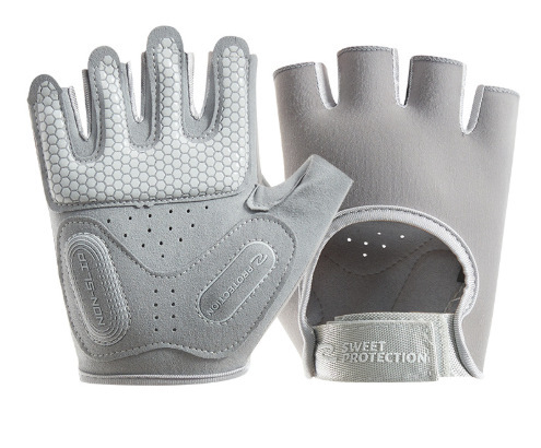 Half-finger fitness gloves for men and women, anti-blisters, non-slip, hand protection for equipment training, cycling wrist guards, pull-up bar, chin-up bar
