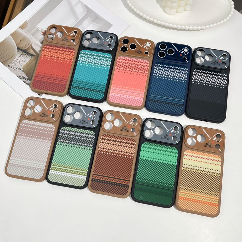 Business-style plain leather Kevlar case suitable for iPhone 17 Pro Max, Apple 16 Plus, 15, 14 magnetic, 13 Business-style plain leather Kevlar case suitable for iPhone 17 Pro Max, Apple 16 Plus, 15, 14 magnetic, 13